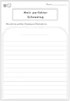 Vorschau - Arbeitsblätter - Materialpaket Kreatives Schreiben | Weihnachten & Winter: Lebkuchenhaus, Wunschzettel & Schneetag (4 Materialien) - Seite 3