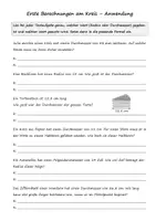 Vorschau - Arbeitsblätter - Durchmesser und Radius eines Kreises berechnen - Seite 1