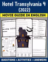 Vorschau - Spiele - Movie Guide: Hotel Transylvania 4 (2022) - Questions and Activities with Answers - Deckblatt