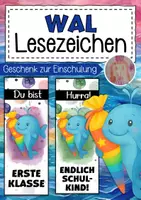 Vorschau - Anderer Materialtyp - Walklasse Lesezeichen als Geschenk zur Einschulung - Deckblatt