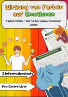 Vorschau - Arbeitsblätter - Wirkung von Farben auf Emotionen: Wirkung verstehen - Deckblatt