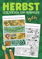 Vorschau - Mal- und Bastelvorlagen - Herbst-Lesezeichen zum Ausmalen und Ausschneiden - Deckblatt