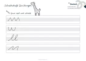 Vorschau - Unterrichtsreihen - Schreibschrift (SAS) Einführung und Schwungübungen - Seite 3