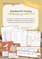 Vorschau - Arbeitsblätter - Schreibschrift-Übung (SAS) | Herbst Edition - Seite 1