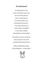 Vorschau - Text - Der Osterhasenhit Gedicht - Deckblatt