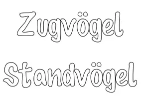 Vorschau - Fördermaterial/Inklusion - Lernplakate Überwinterung Vögel Zugvögel Standvögel - Deckblatt