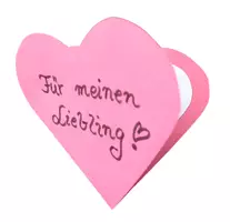 Vorschau - Arbeitsblätter - Valentinstag Karte Herz basteln mit englischen Sätzen + Arbeitsblatt - Seite 2