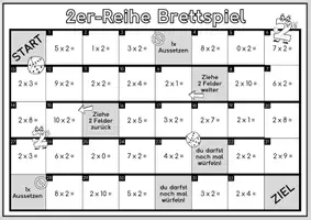 Vorschau - Spiele - 2er-Reihe Brettspiel (Multiplikation/Einmaleins) - Seite 2