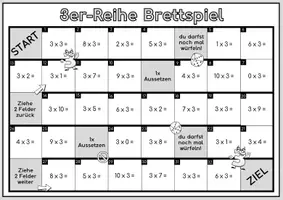 Vorschau - Spiele - 3er-Reihe Multiplikation Brettspiel (Mathe Klasse 2-3) - Seite 2