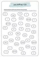 Vorschau - Arbeitsblätter - Arbeitsblätter zum Thema Zahlen von 1-20 (les chiffres 1-20) Anfangsunterricht/Sprachkurs - Seite 1