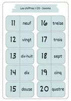 Vorschau - Arbeitsblätter - Arbeitsblätter zum Thema Zahlen von 1-20 (les chiffres 1-20) Anfangsunterricht/Sprachkurs - Seite 3