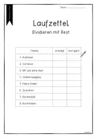 Vorschau - Arbeitsblätter - Dividieren mit Rest - Stationsarbeit/Lernbuffet/Lernstraße - Seite 3