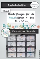 Vorschau - Anderer Materialtyp - Ausleihstation: Beschriftung mit ClipArts (8,5 x 4,7 cm) - Deckblatt