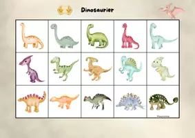 Vorschau - Stationenlernen - 🦕 Dinosaurier Klettmappe Figur Grund Wahrnehmung - Seite 2