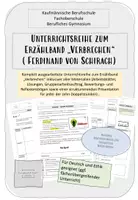 Vorschau - Unterrichtsreihen - Unterrichtsreihe "Verbrechen" (Schirach) (Deutsch/Ethik) - Deckblatt