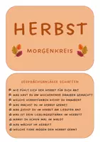 Vorschau - Stundenentwürfe - Herbst Morgenkreis - Kita - Seite 1