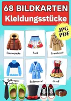 Vorschau - Bildkarten - Lernkarten Kleidung für Kinder: 68 Karten für Kita, Vorschule, DaZ & Sprachförderung - Deckblatt