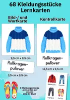 Vorschau - Bildkarten - Lernkarten Kleidung für Kinder: 68 Karten für Kita, Vorschule, DaZ & Sprachförderung - Seite 3