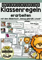 Vorschau - Stundenentwürfe - Klassenregeln erarbeiten mit dem Bilderbuch "Genug gebrüllt, Löwe!" - Deckblatt