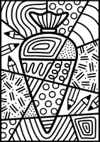 Vorschau - Mal- und Bastelvorlagen - Pop Art Schultüten zum Weiter- und Ausmalen - Abstrakte Kunst für die Einschulung - Seite 3