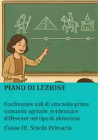 anteprima - Piani di lezione - Confrontare stili di vita nelle prime comunità agricole: evidenziare differenze nel tipo di abitazioni - Pagina di copertina