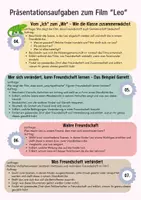 Vorschau - Arbeitsblätter - Freundschaft - Präsentationsaufgaben zum Film "Leo" - Seite 3