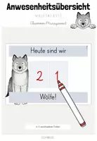 Vorschau - Poster - Classroom-Management: Anwesenheitsübersicht für deine Wolfsklasse - Deckblatt