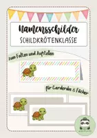 Vorschau - Poster - Namensschilder Schildkrötenklasse - Deckblatt