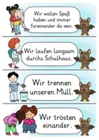 Vorschau - Fördermaterial/Inklusion - Fledermausklasse Klassenregeln Klassentier Fledermaus - Seite 1