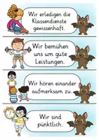 Vorschau - Fördermaterial/Inklusion - Fledermausklasse Klassenregeln Klassentier Fledermaus - Seite 2