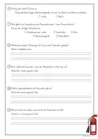 Vorschau - Arbeitsblätter - Feuerwehr-Check - Arbeitsblatt mit Fragen - Seite 2