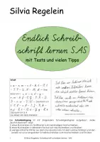 Vorschau - Arbeitsblätter - Buchstabe r, aus: Schreibschrift lernen - SAS - Deckblatt