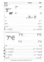 Vorschau - Arbeitsblätter - Buchstabe r, aus: Schreibschrift lernen - SAS - Seite 2