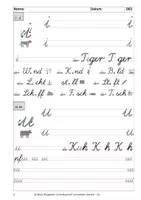 Vorschau - Arbeitsblätter - Endlich Schreibschrift lernen! LA - mit Tests und Tipps - Seite 1