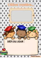 Aperçu - Affichage - Gestion de la classe L'élève mystère Marie Milo - Page 1