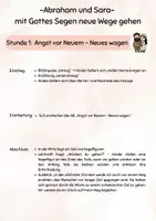 Vorschau - Stundenentwürfe - Abraham und Sara - Klasse 1+2 komplette Unterrichtsreihe - Seite 2