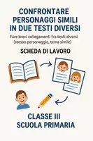 anteprima - Schede informative - Confrontare personaggi simili in due testi diversi - Pagina di copertina