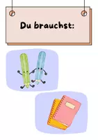Vorschau - Bildkarten - Stundentransparenz Was brauchst du für die Stunde? - Seite 1