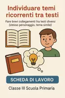 anteprima - Schede informative - Individuare temi ricorrenti tra testi - Pagina di copertina