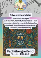 Vorschau - Mal- und Bastelvorlagen - Silvester Mandalas - Deckblatt
