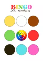 Voorbeeld - 18 Bingokaarten – Les couleurs (Frans) - Pagina 2