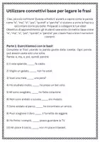 anteprima - Schede informative - Utilizzare connettivi base per legare le frasi - Pagina 1