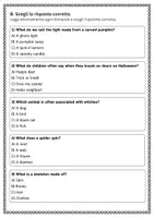 anteprima - Esercizi - Completare frasi a tema Halloween con vocaboli appropriati - Pagina 2