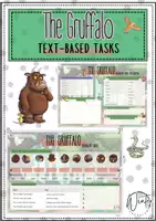 Vorschau - Arbeitsblätter - The Gruffalo - Textarbeit - reading comprehension - vocabulary work - Deckblatt