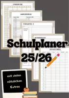 Vorschau - Lehrpläne/Lehrermaterial - Lehrerplaner 25/26 zum Ausdrucken (Beige) - OÖ, STMK - Deckblatt