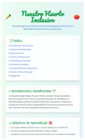 Vista previa - Unidades / Secuencias / Situaciones de Aprendizaje - SITUACIÓN DE APRENDIZAJE - EL HUERTO INCLUSIVO - página 1