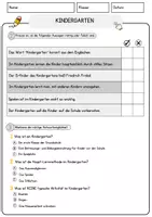 Vorschau - Arbeitsblätter - Kindergarten Arbeitsblätter mit Fragen + Lösungen Leseverstehen und Wortschatz - Seite 2