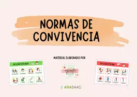 Vista previa - Refuerzo / NEE / Materiales de apoyo - CARTELES NORMAS DE CONVIVENCIA - página 1