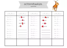 Voorbeeld - Ochtendtaakjes deel 1 (vierde leerjaar/groep 6) - Voorblad