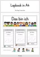 Vorschau - Arbeitsblätter - Lapbook: Mein Körper & meine Sinne (in A4) - Deckblatt